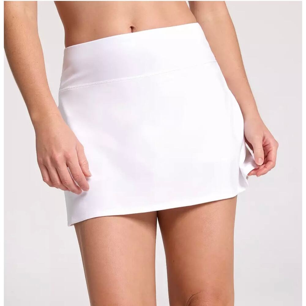 Calia Court PowerMove white Pleated Back 14” High Rise Skort NWT golf tennis
